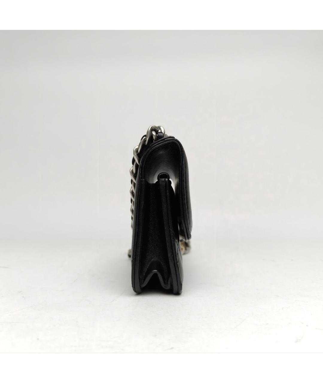CHANEL Черная кожаная сумка через плечо, фото 5