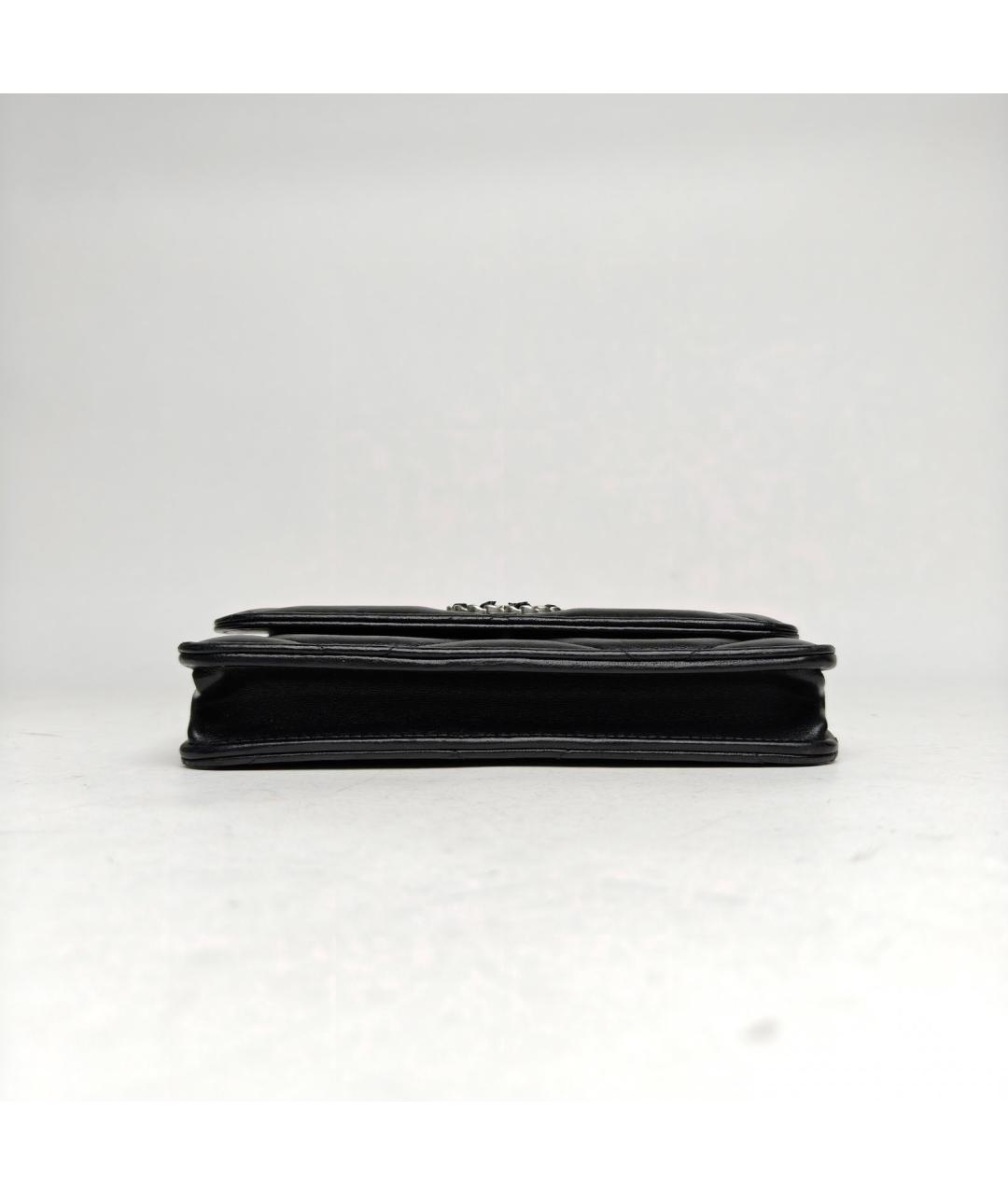 CHANEL Черная кожаная сумка через плечо, фото 6