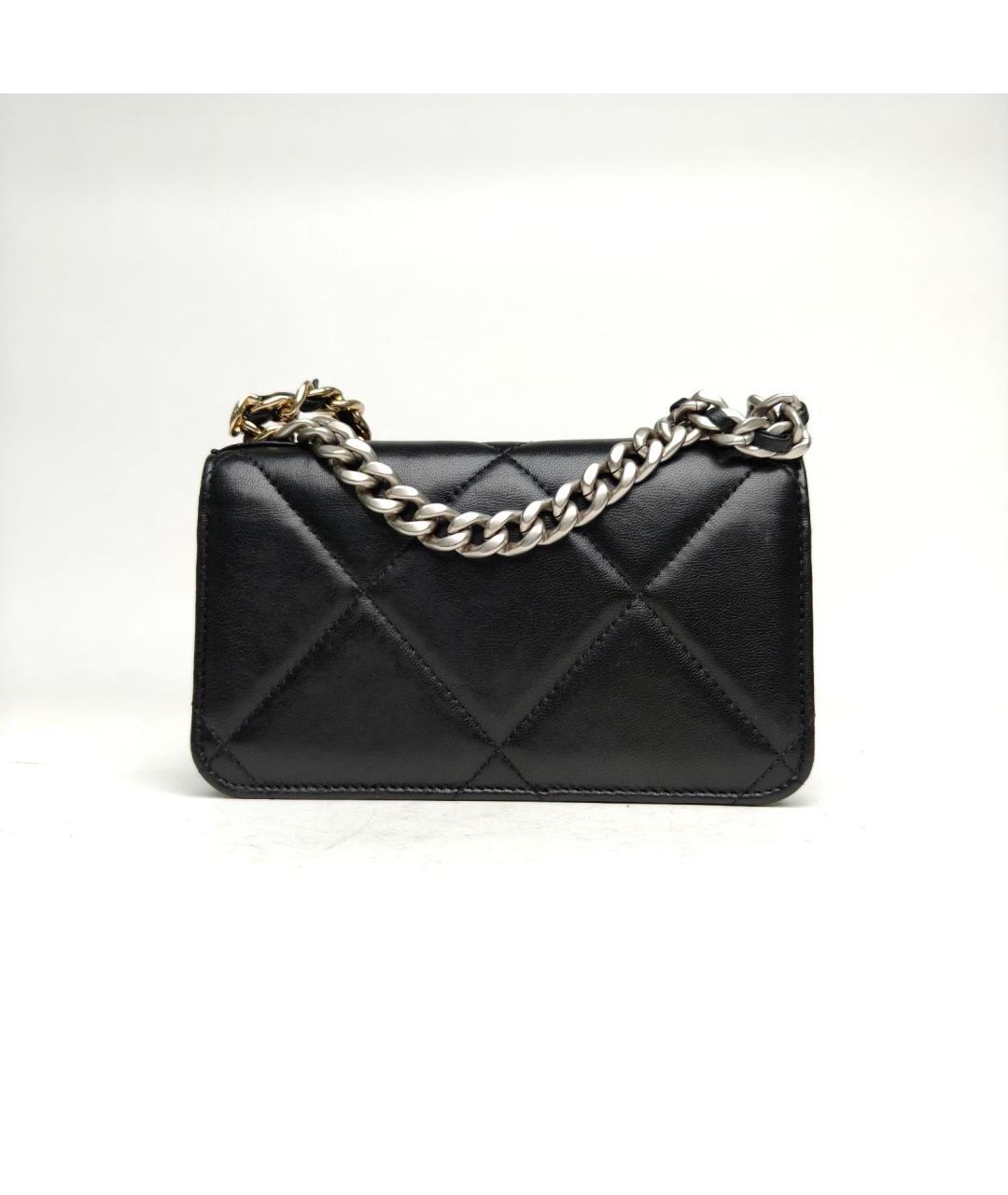 CHANEL Черная кожаная сумка через плечо, фото 4