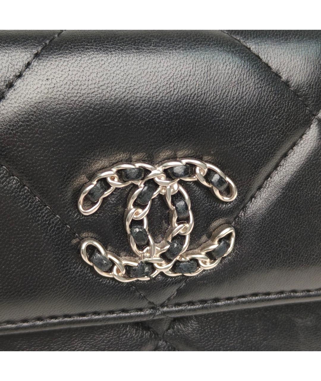 CHANEL Черная кожаная сумка через плечо, фото 7