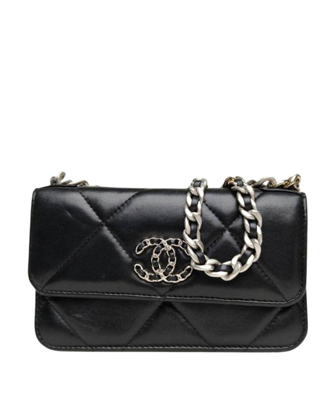 CHANEL Черная кожаная сумка через плечо, фото 1