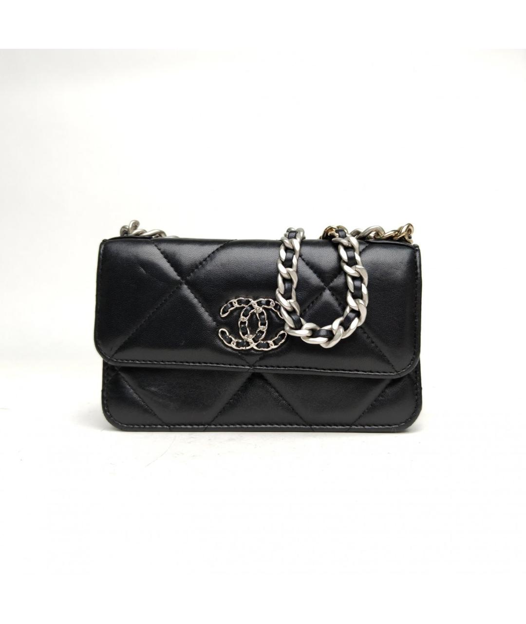 CHANEL Черная кожаная сумка через плечо, фото 2