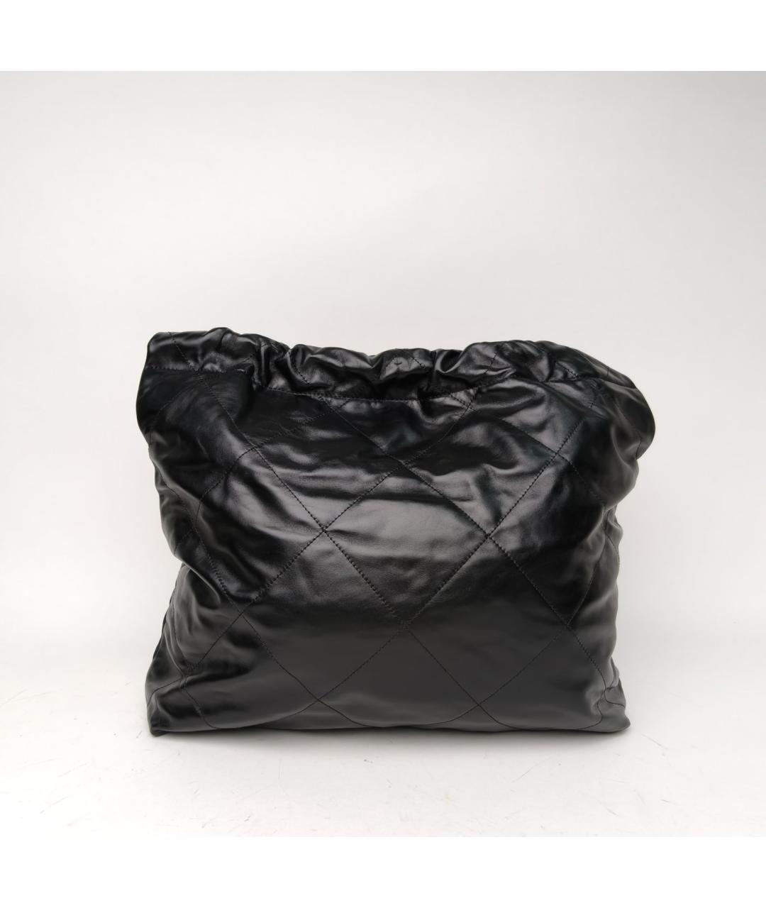 CHANEL Черная кожаная сумка через плечо, фото 4