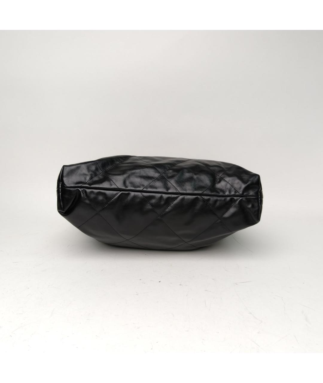 CHANEL Черная кожаная сумка через плечо, фото 6