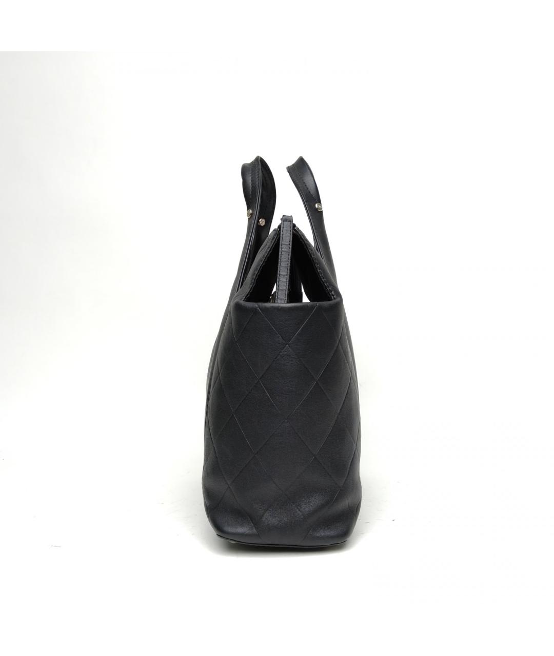 CHANEL Черная кожаная сумка через плечо, фото 5