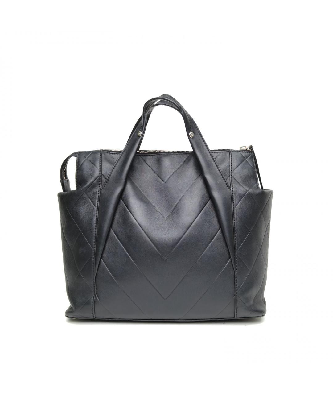 CHANEL Черная кожаная сумка через плечо, фото 4