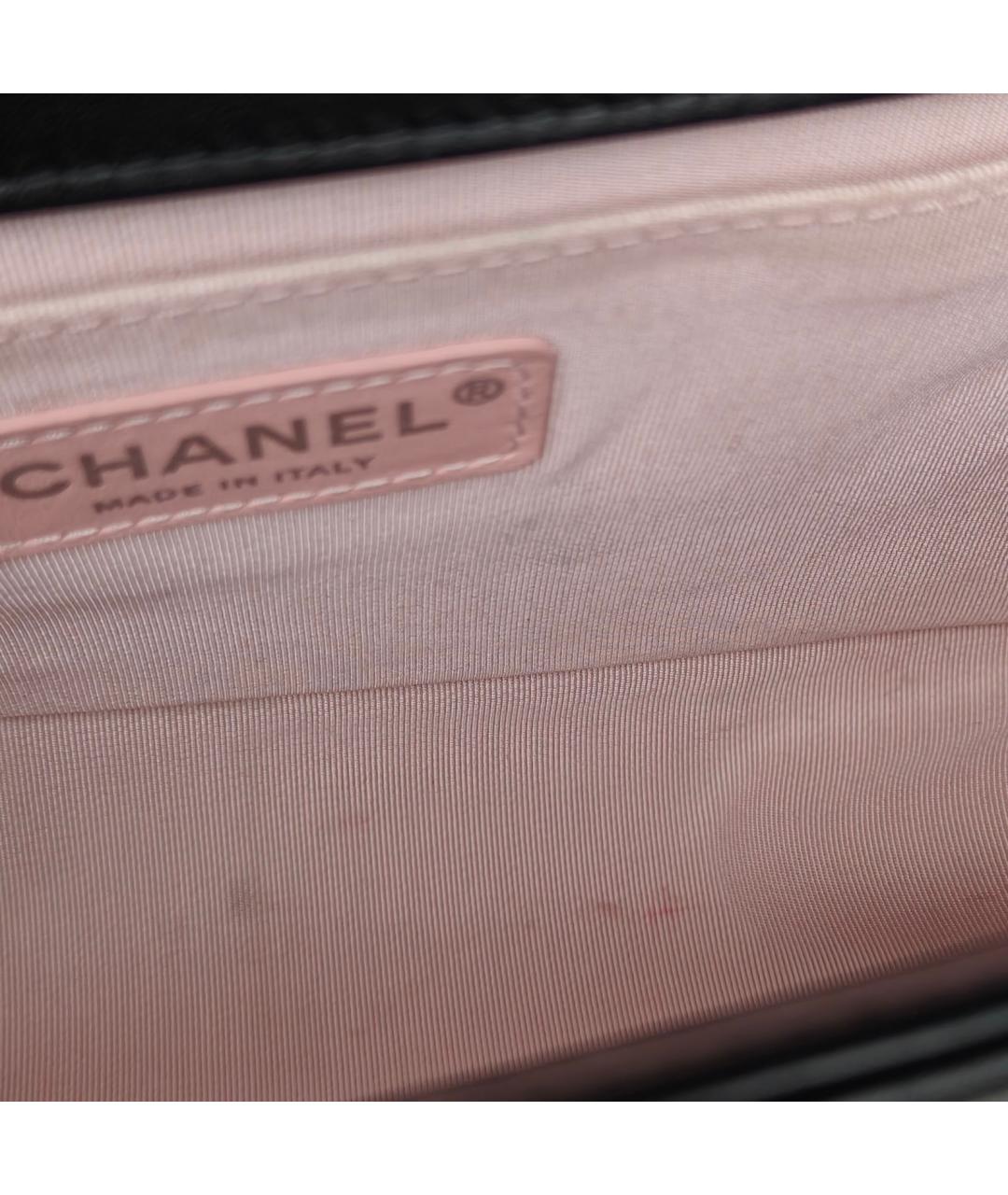 CHANEL Черная кожаная сумка через плечо, фото 8