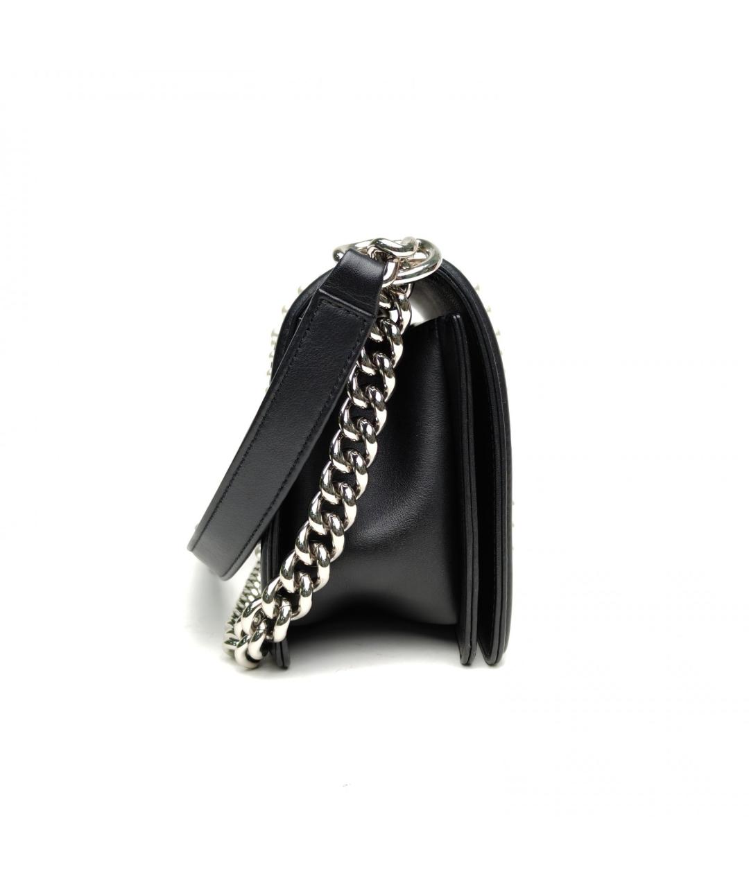 CHANEL Черная кожаная сумка через плечо, фото 5