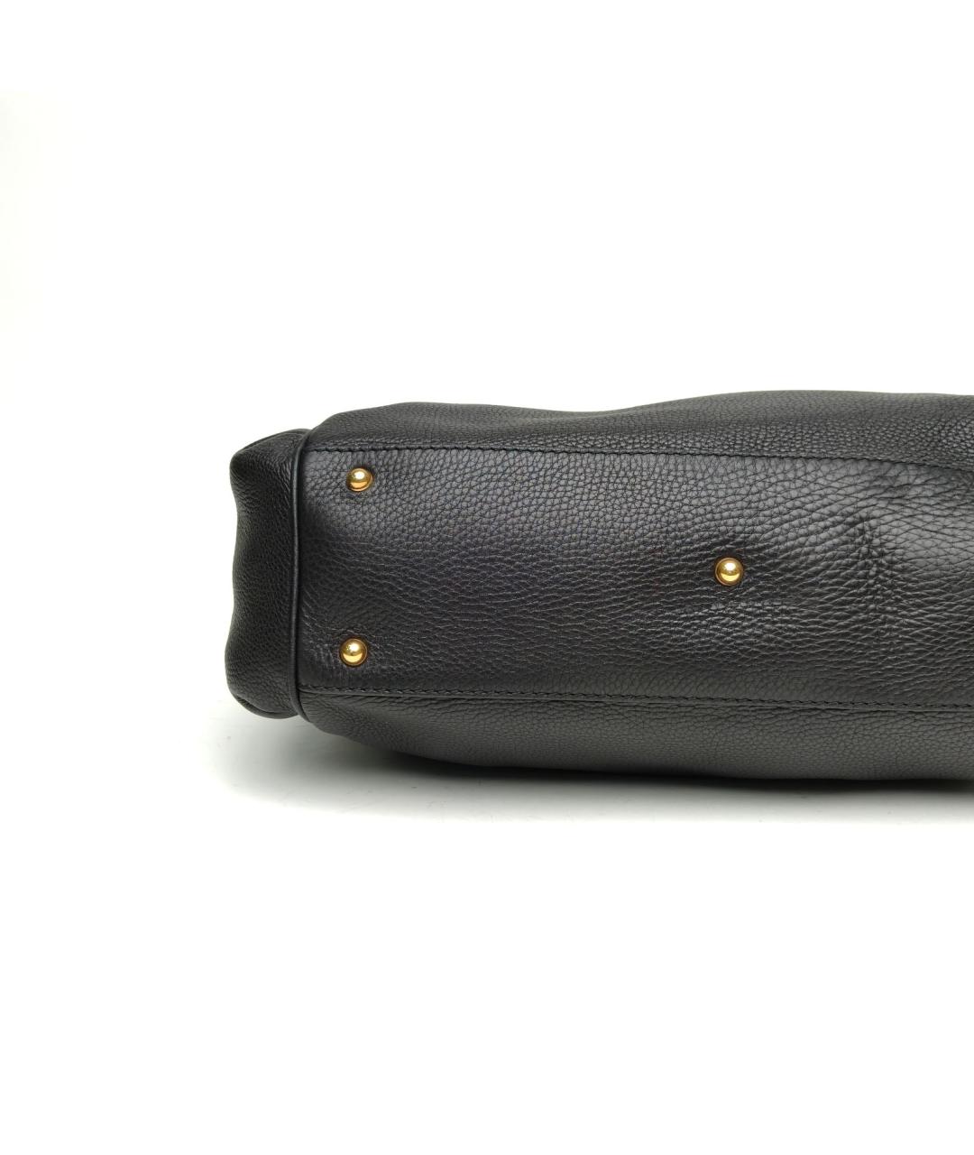 GUCCI Черная кожаная сумка через плечо, фото 6