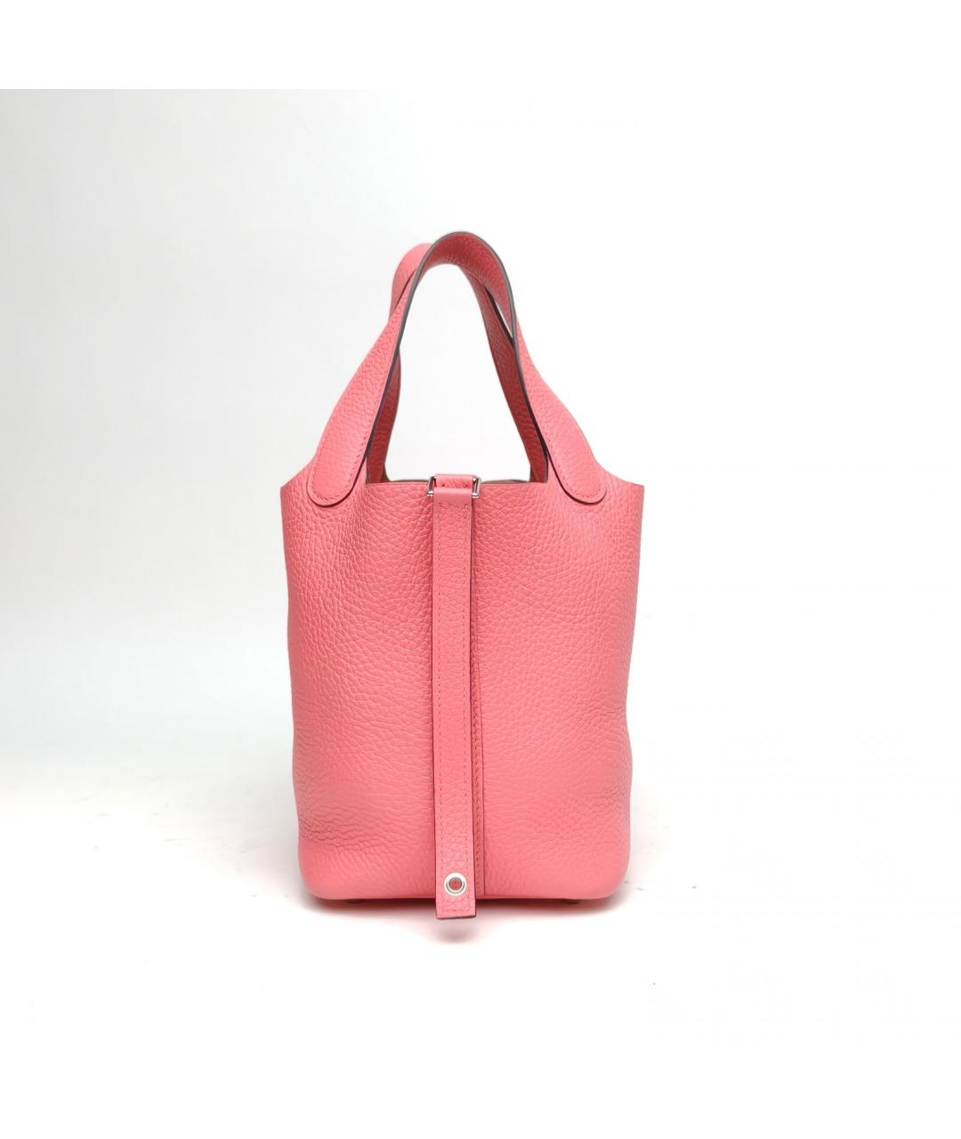 HERMES Розовая кожаная сумка через плечо, фото 4