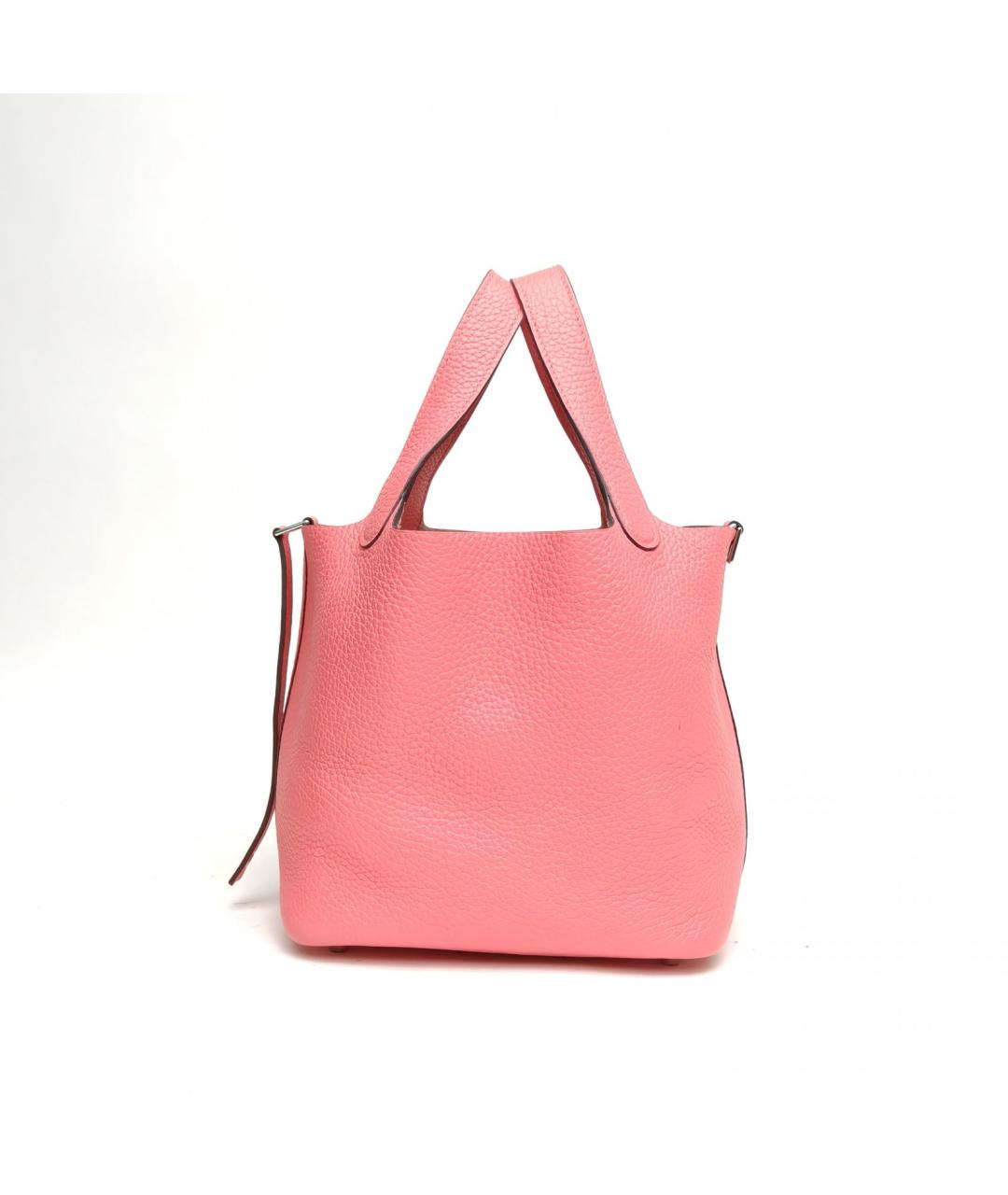 HERMES Розовая кожаная сумка через плечо, фото 5