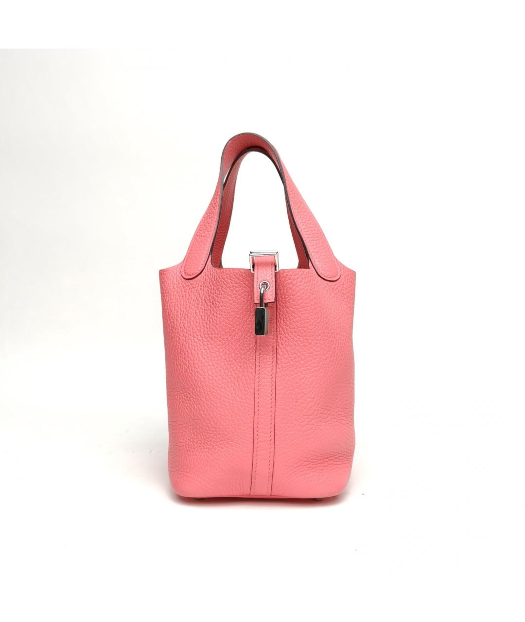 HERMES Розовая кожаная сумка через плечо, фото 2