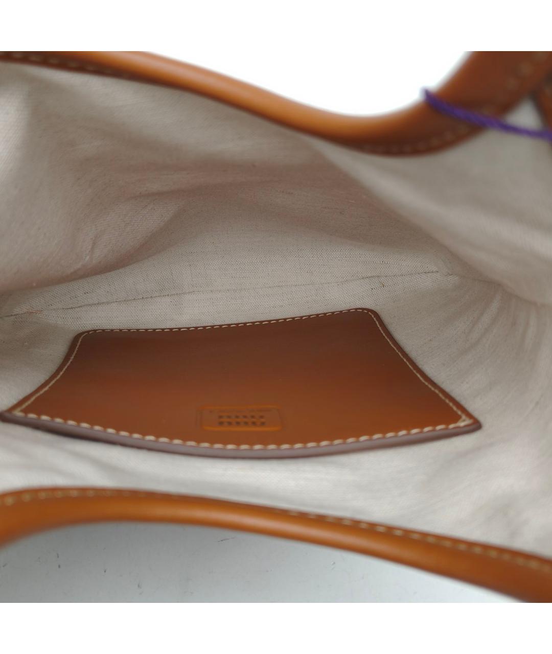 MIU MIU Коричневая кожаная сумка через плечо, фото 7