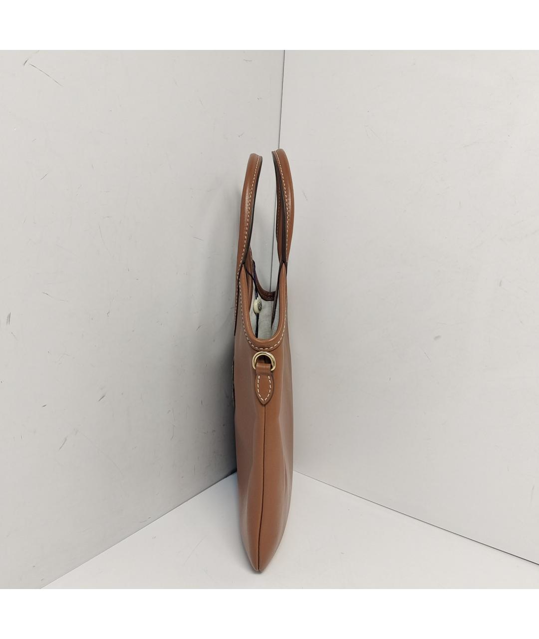 MIU MIU Коричневая кожаная сумка через плечо, фото 9