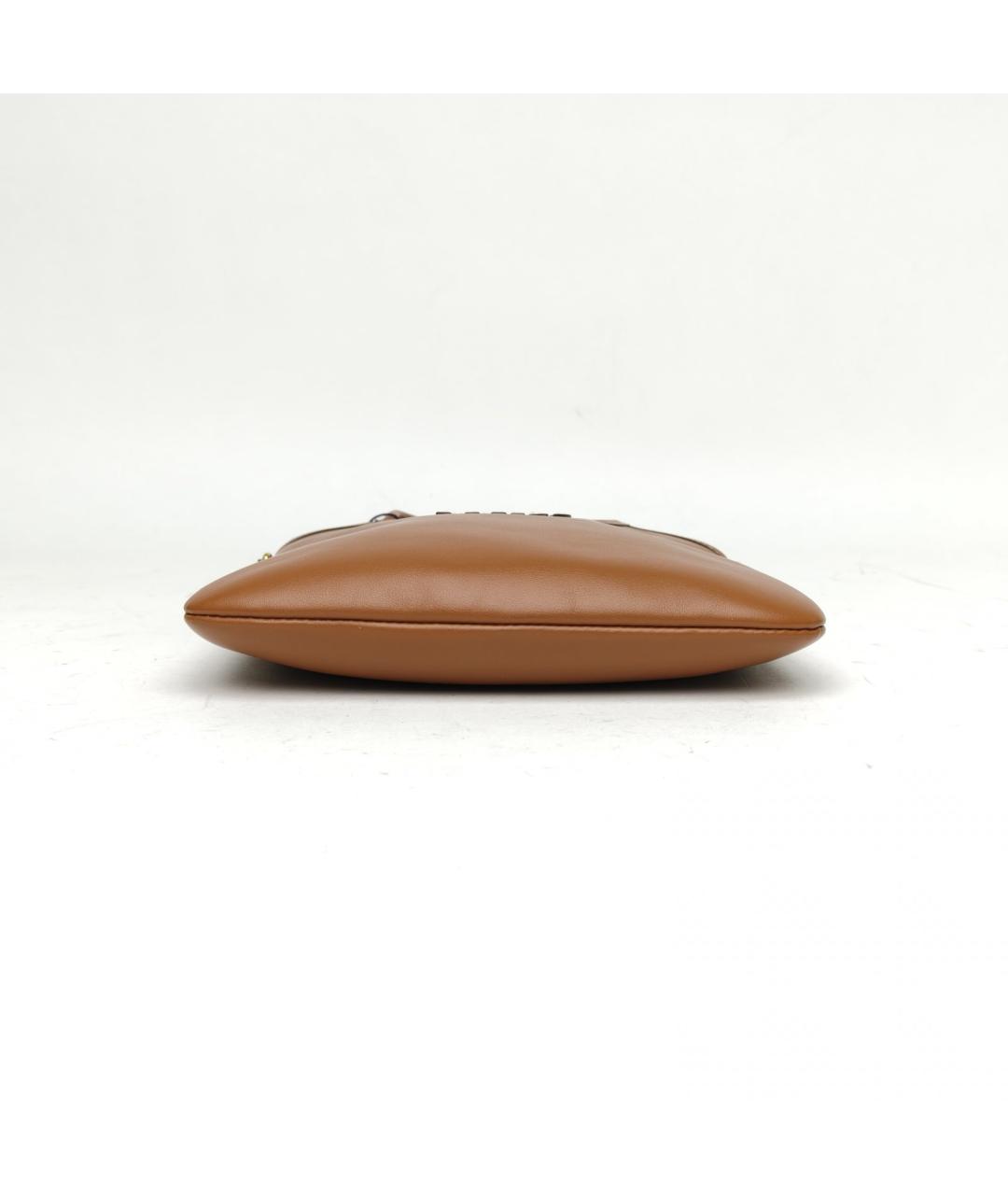 MIU MIU Коричневая кожаная сумка через плечо, фото 6
