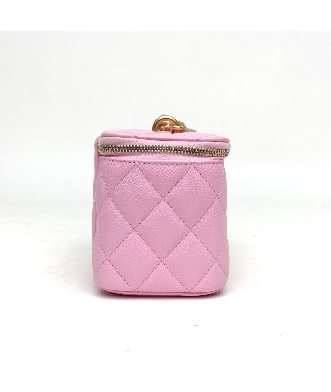 CHANEL Розовая кожаная сумка через плечо, фото 5