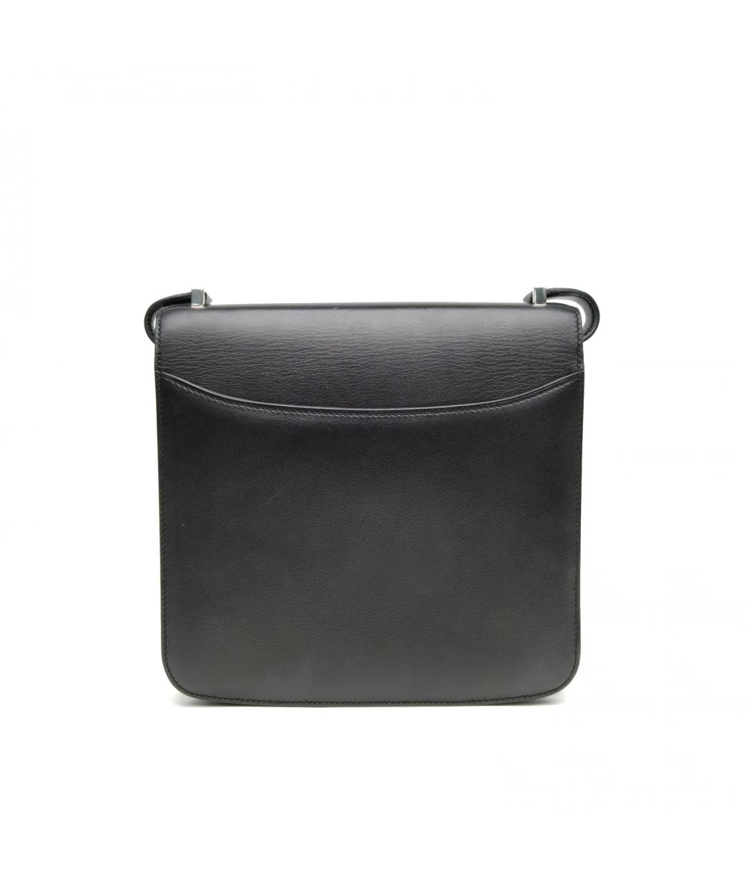 HERMES Черная кожаная сумка через плечо, фото 4
