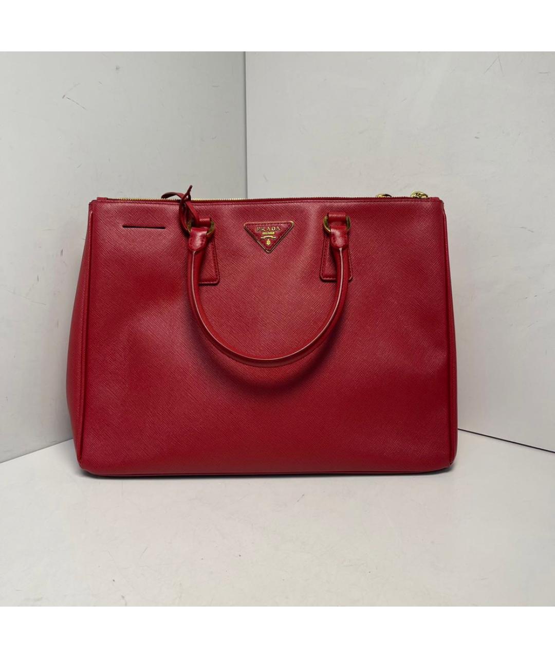 PRADA Красная кожаная сумка через плечо, фото 9