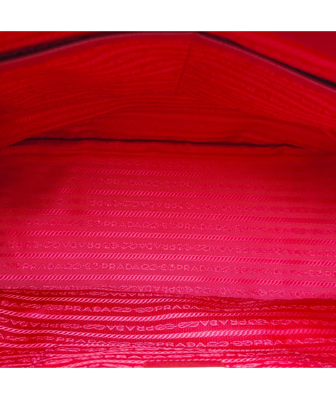 PRADA Красная кожаная сумка через плечо, фото 6