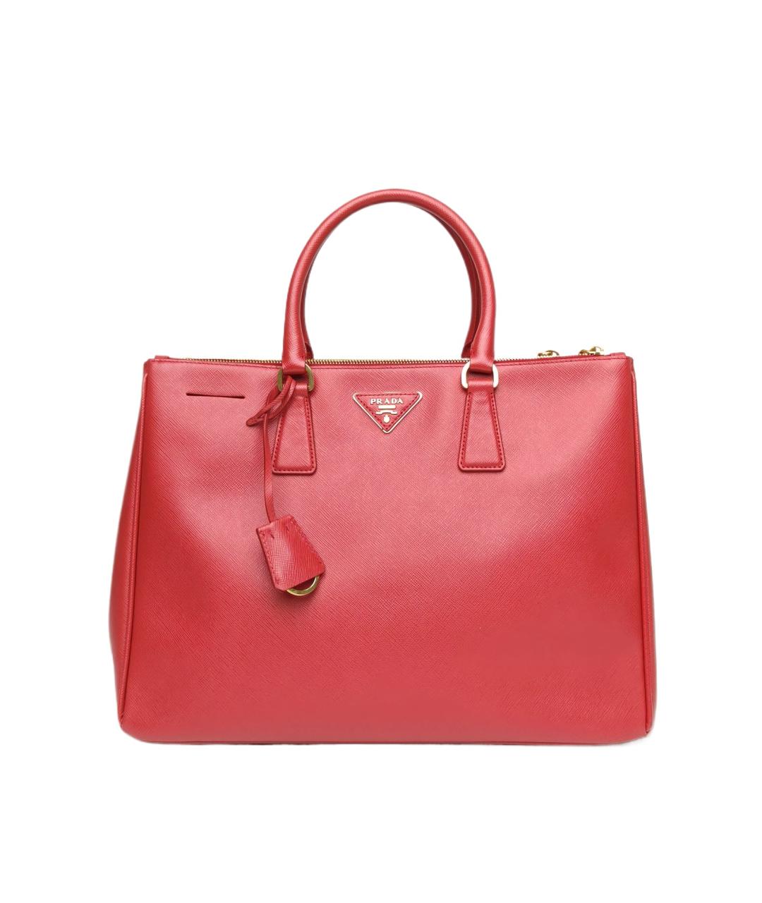 PRADA Красная кожаная сумка через плечо, фото 10