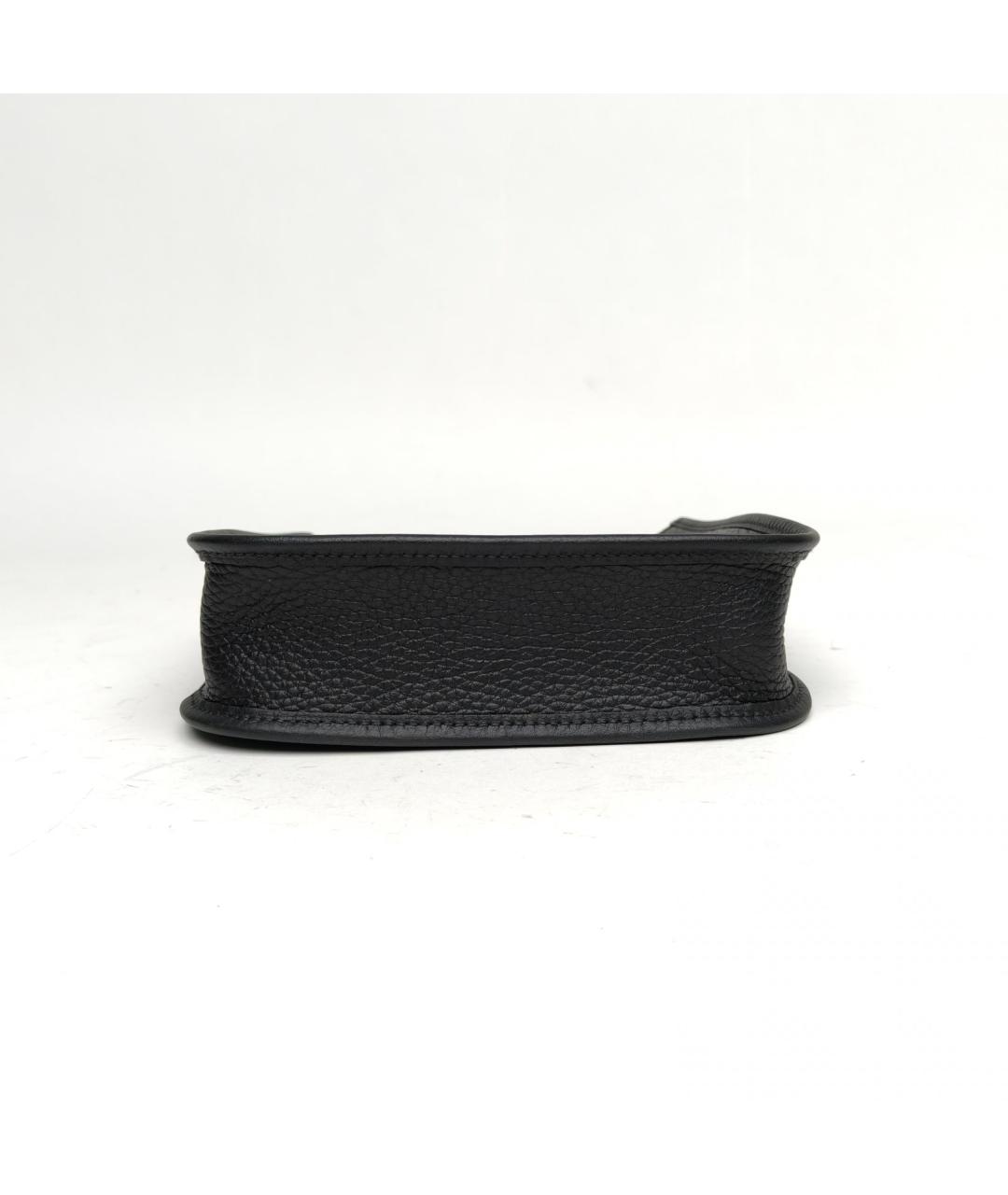 HERMES Черная кожаная сумка через плечо, фото 6