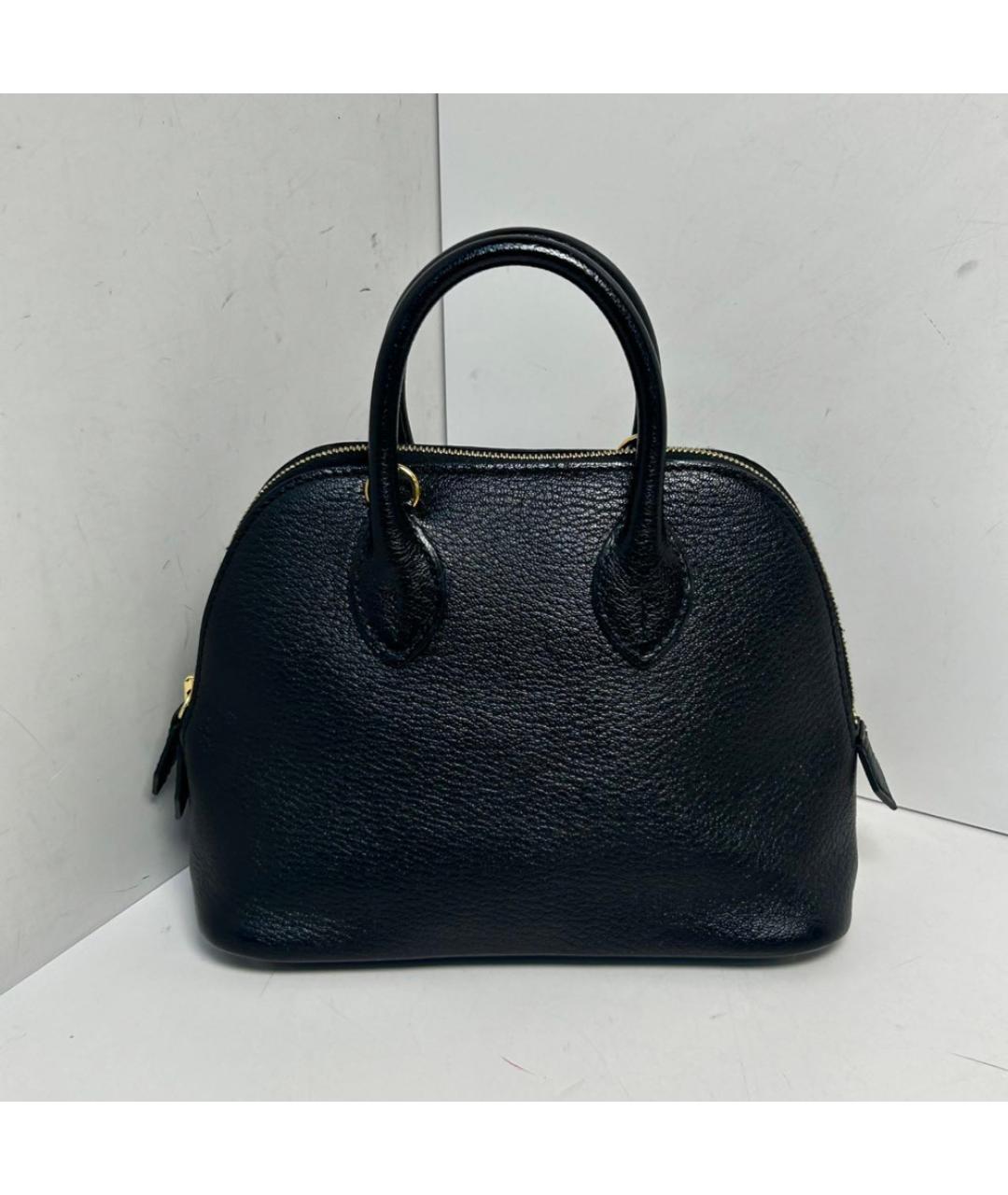 HERMES Черная кожаная сумка через плечо, фото 8