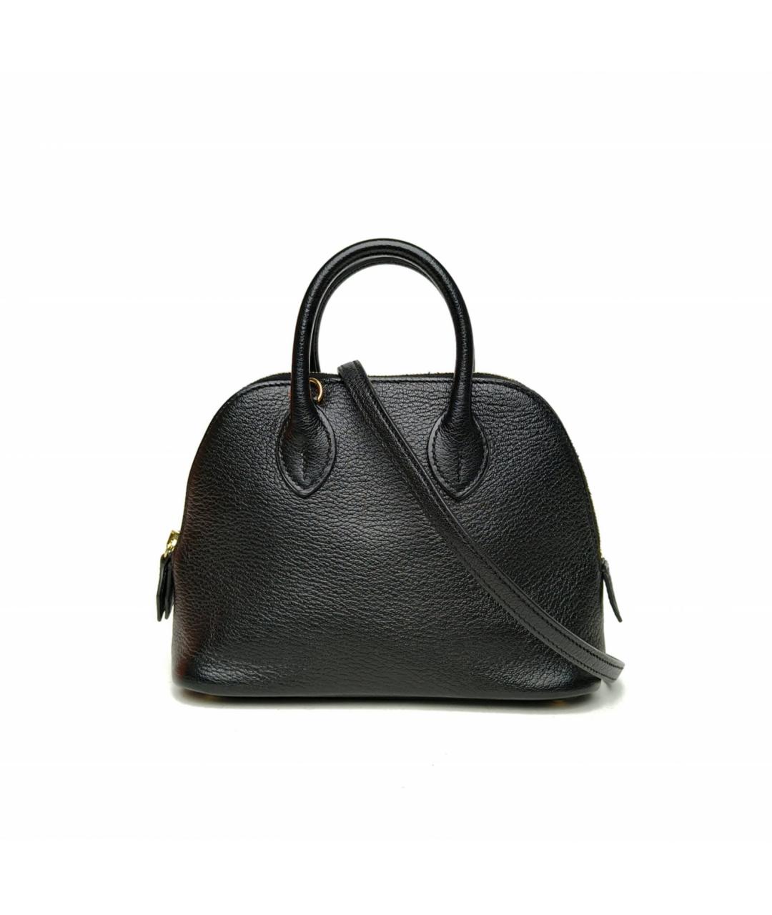 HERMES Черная кожаная сумка через плечо, фото 2