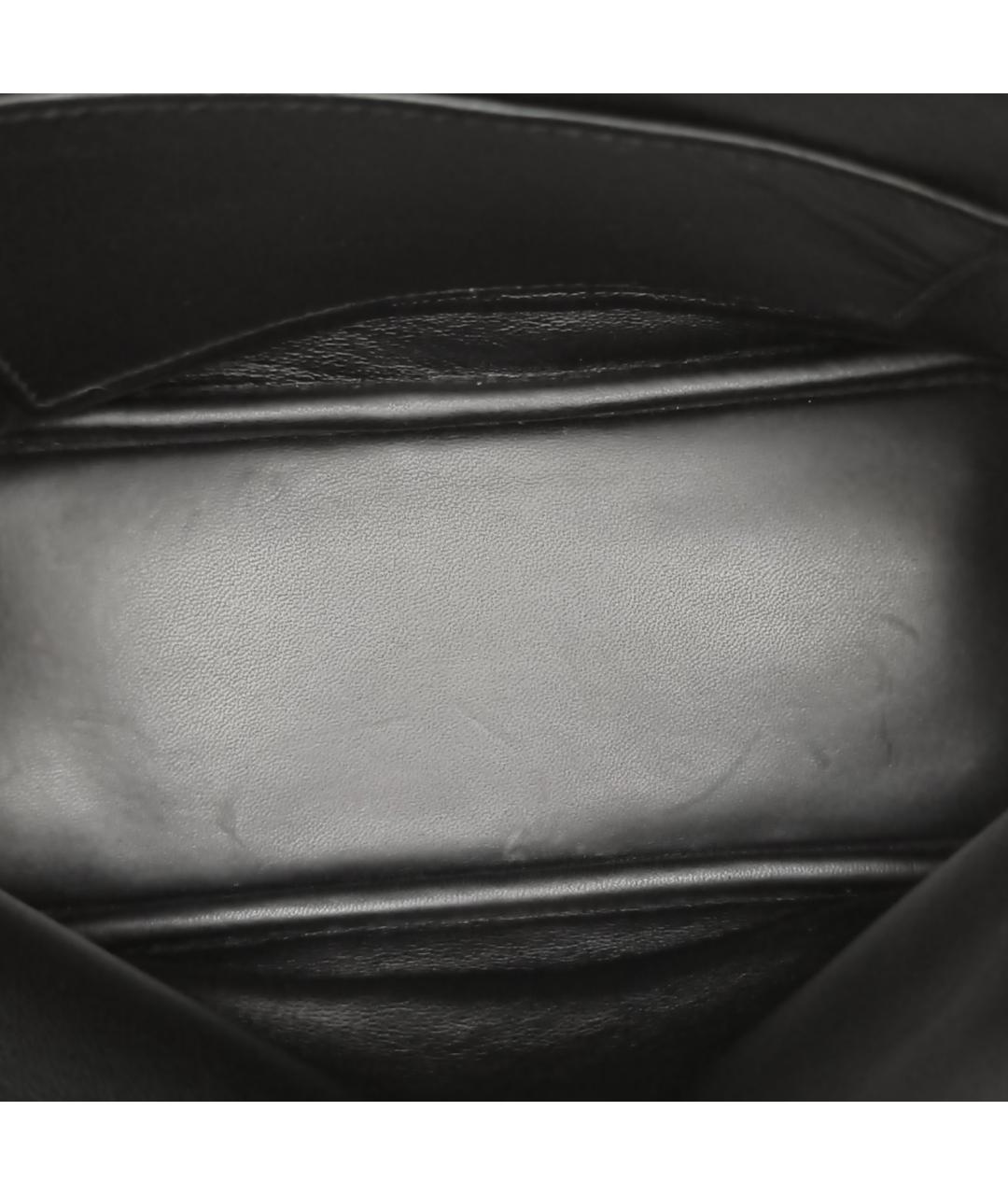 HERMES Черная кожаная сумка через плечо, фото 7