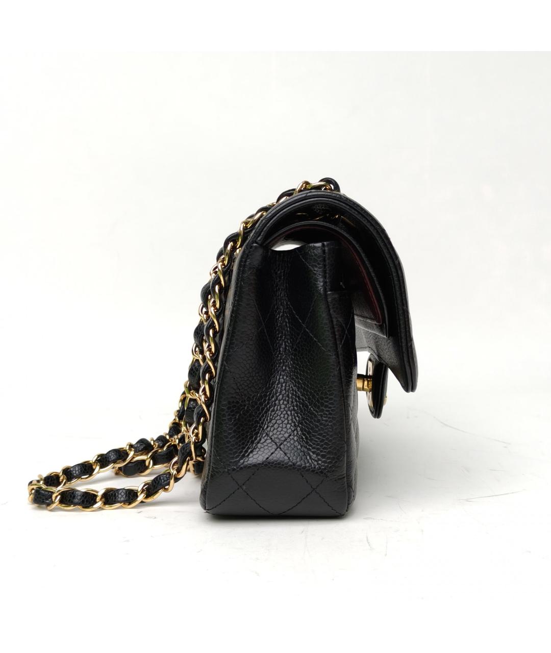 CHANEL Черная кожаная сумка через плечо, фото 3