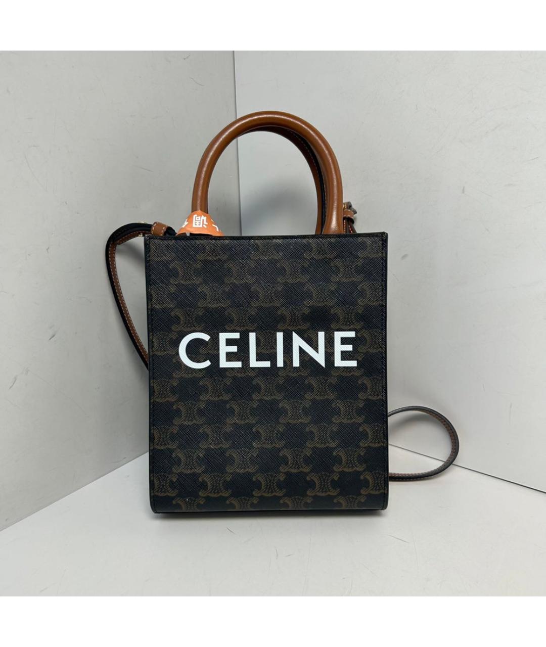 CELINE Коричневая сумка через плечо, фото 8