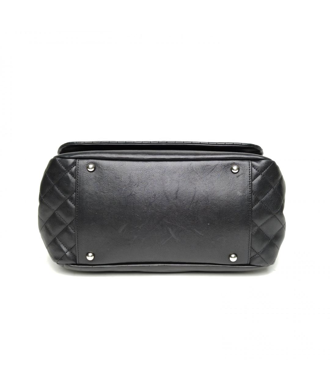CHANEL Черная кожаная сумка через плечо, фото 6