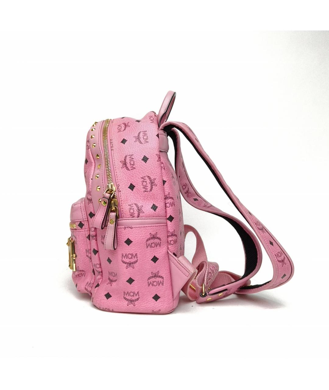 MCM Розовый рюкзак, фото 3