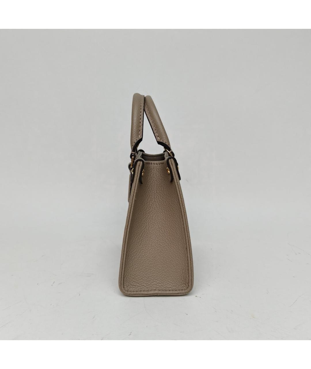 LOUIS VUITTON Серая кожаная сумка через плечо, фото 3