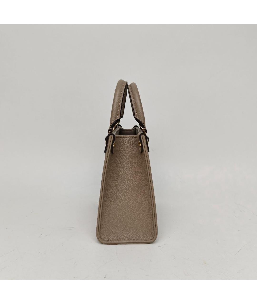 LOUIS VUITTON Серая кожаная сумка через плечо, фото 5