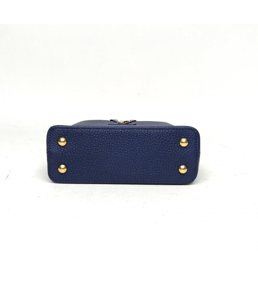 LOUIS VUITTON Синяя кожаная сумка через плечо, фото 6