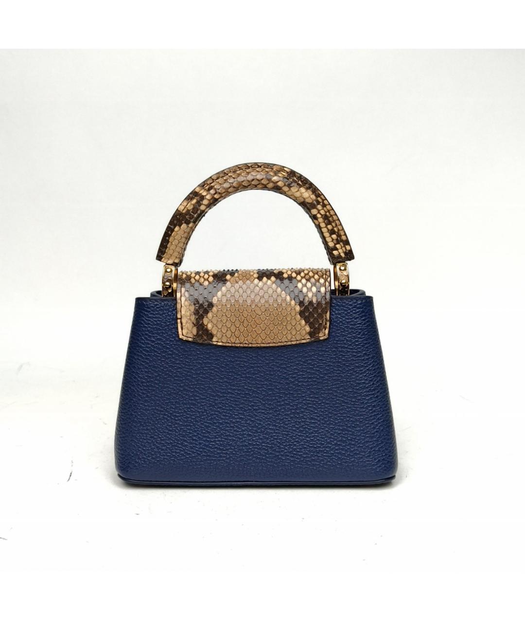 LOUIS VUITTON Синяя кожаная сумка через плечо, фото 4