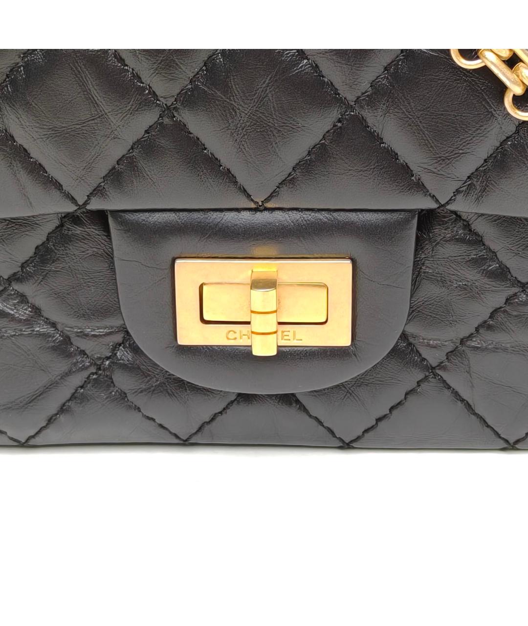 CHANEL Черная кожаная сумка через плечо, фото 8