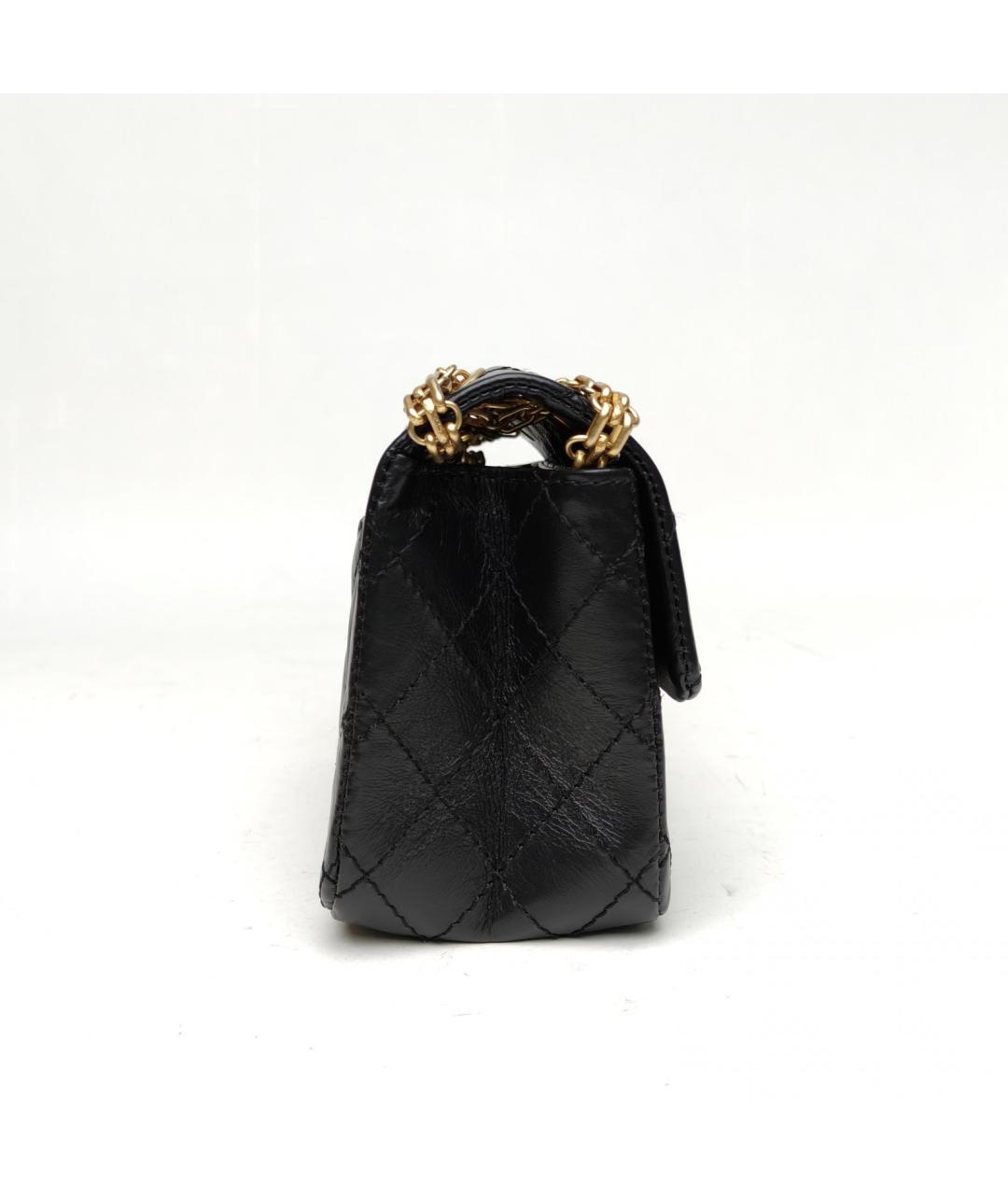 CHANEL Черная кожаная сумка через плечо, фото 5