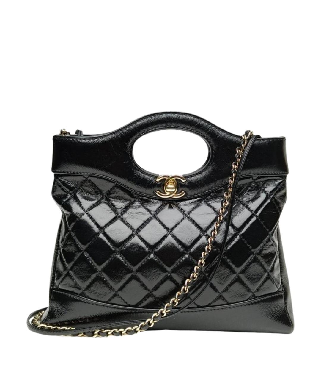 CHANEL Черная кожаная сумка через плечо, фото 1