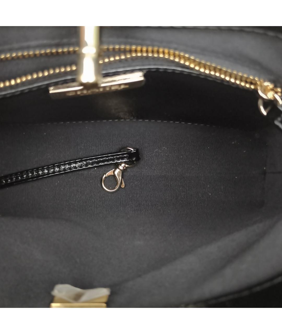 CHANEL Черная кожаная сумка через плечо, фото 8