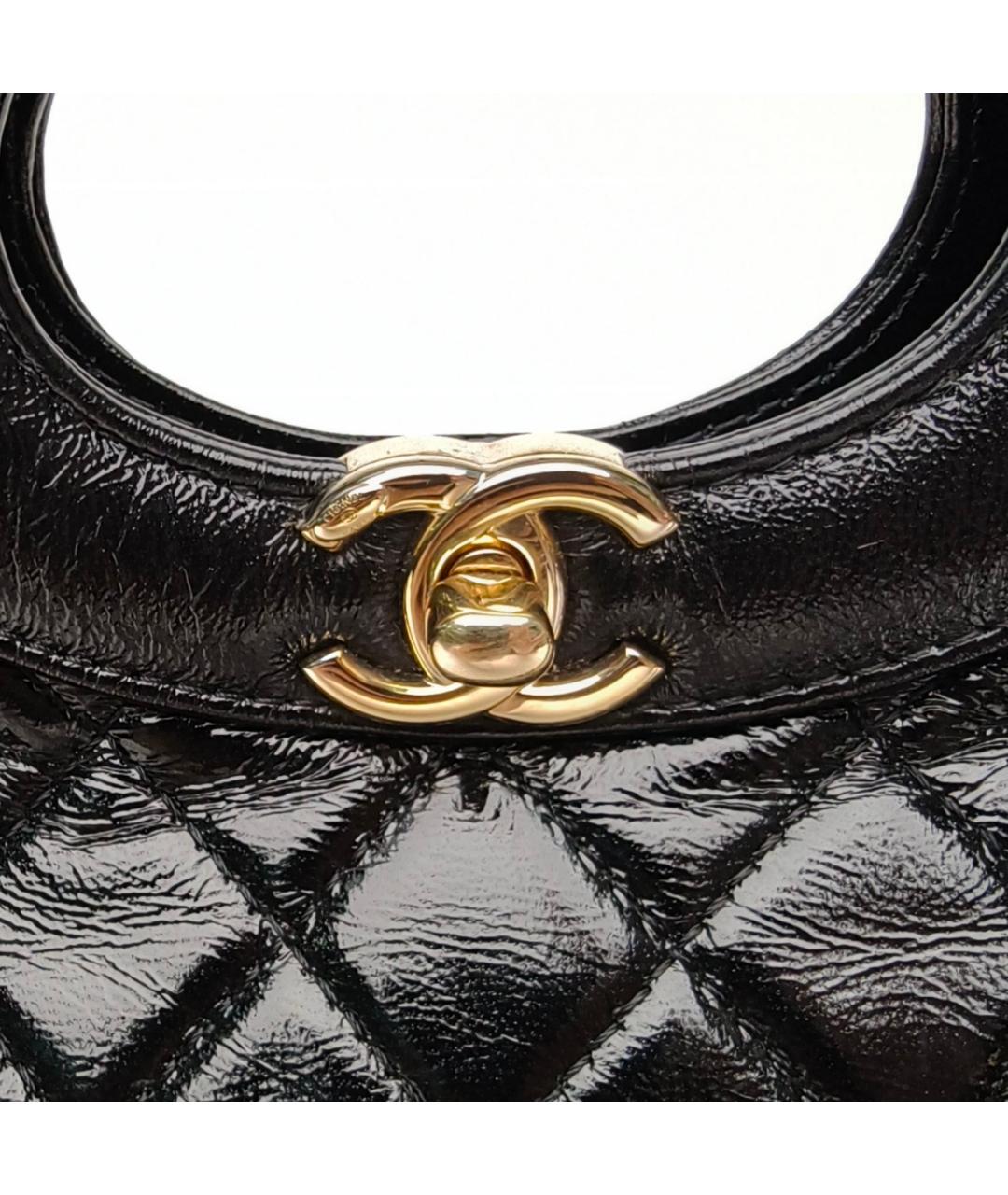 CHANEL Черная кожаная сумка через плечо, фото 7