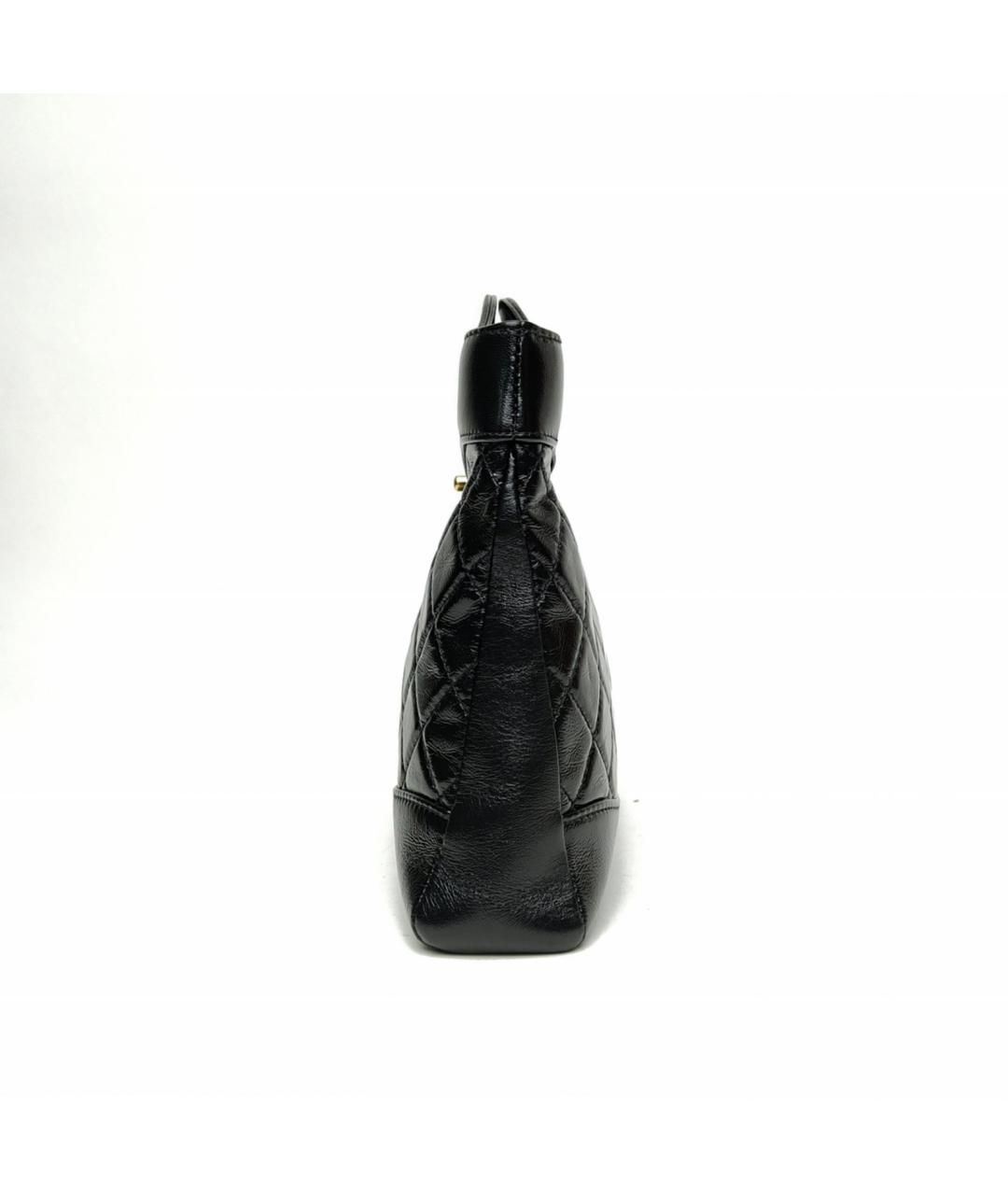 CHANEL Черная кожаная сумка через плечо, фото 3
