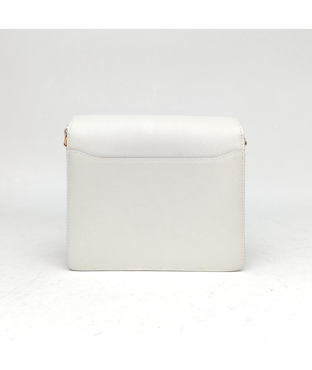 HERMES Белая кожаная сумка через плечо, фото 4