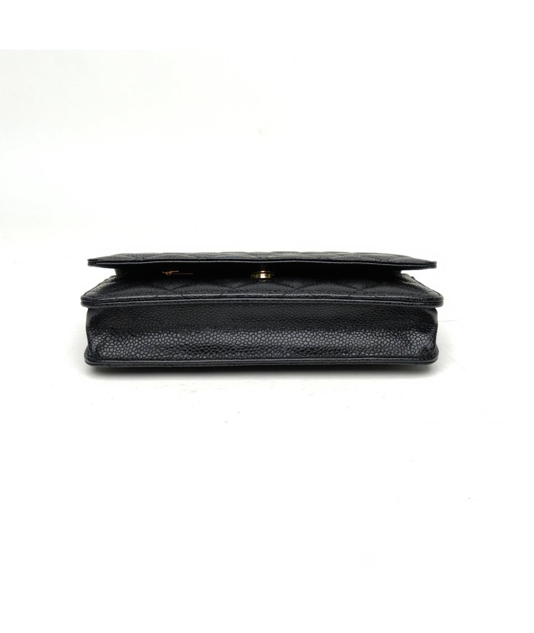 CHANEL Черная кожаная сумка через плечо, фото 6