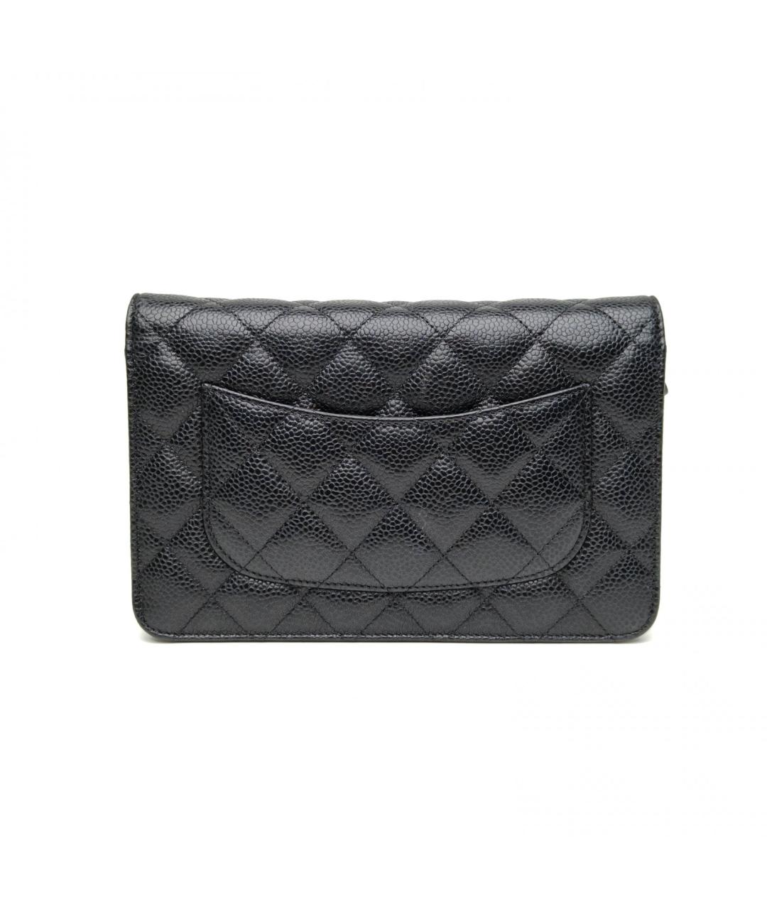 CHANEL Черная кожаная сумка через плечо, фото 4