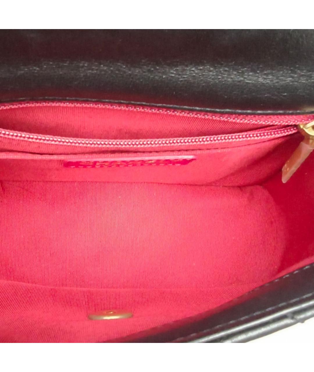 CHANEL Черная кожаная сумка через плечо, фото 7