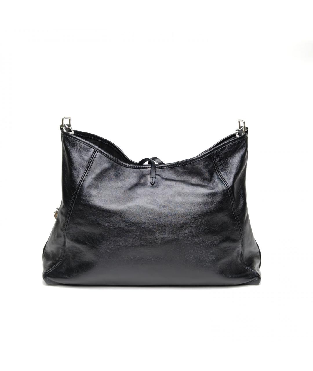 LOUIS VUITTON Черная кожаная сумка через плечо, фото 4