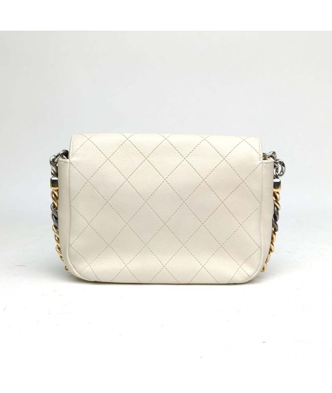 CHANEL Белая сумка через плечо, фото 4