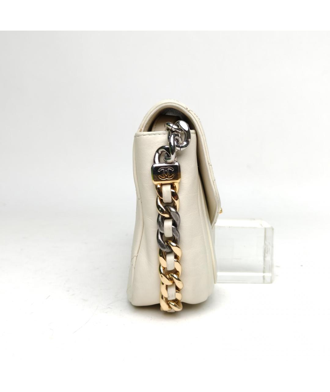 CHANEL Белая сумка через плечо, фото 5