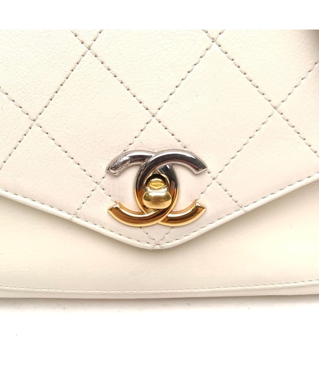 CHANEL Белая сумка через плечо, фото 7